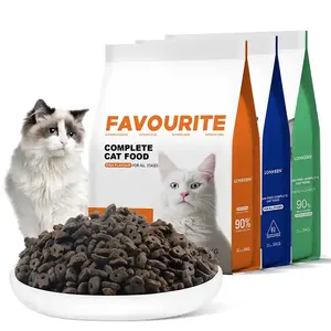 Bán buôn số lượng lớn khô mèo thực phẩm protein cao nhãn hiệu riêng Pet OEM bán buôn Thức ăn vật nuôi mèo khô thực phẩm