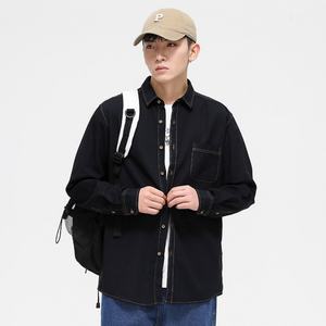 Camisa de Manga Larga para Hombre, Uniforme de Empresa al Mejor Precio, Diseño Clásico Único con Estampado, 100% Algodón Denim - Product Image 5