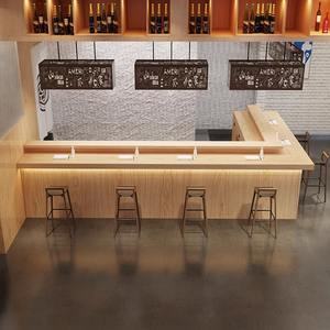 Mostradores de recepción integrados de estilo Vintage, Mostrador de vino pequeño, diseño de cafetería, tienda de <span class=keywords><strong>sushi</strong></span>, mesa de comedor, silla para cafetería, tienda de té - Product Image 1
