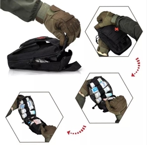 Pochette tactique Molle détachable d'urgence pour instruments médicaux, trousse de premiers secours, sac de rangement utilitaire - Product Image 2