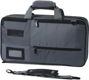 Échantillon gratuit : Sac de transport pour couteaux de chef, 20 poches au total, pour couteaux et ustensiles de cuisine, en toile cirée résistante aux taches, pour étudiants en cuisine - Product Image 1