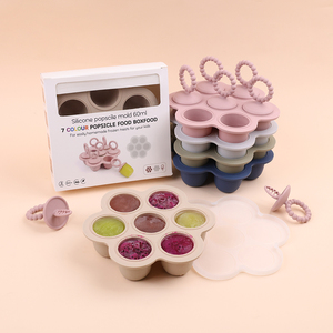 Cấp Thực Phẩm Lớn Ice Cube Khay Silicone Với Nắp Không Độc Hại Tái Sử Dụng Mùa Thu Chống Lại Nhiệt Độ Thấp Ice Cube Khay Khuôn - Product Image 5