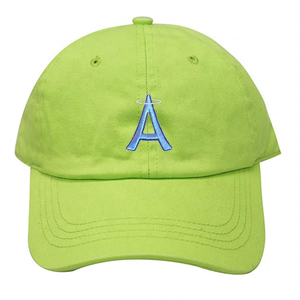 Berretto da Baseball per bambini morbido con Logo ricamato in cotone di alta qualità stile non strutturato cappellino da papà verde a tesa curva - Product Image 2