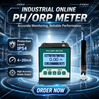 T-Measurement – Nouveau pH-mètre/ORP-mètre industriel numérique en ligne avec contrôle de pH, alarme haute/basse intensité, relais et sortie 4-20 mA, IP54 pour le traitement de l'eau