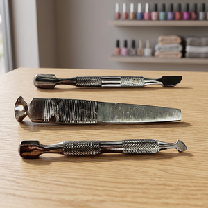 ASAP - Juego de Herramientas de Manicura de Acero Inoxidable de Doble Punta Reutilizables y de Calidad Sostenible, Cuchara para Decoración de Uñas, Empujador de Cutículas, Prensa para Uñas - Product Image 1