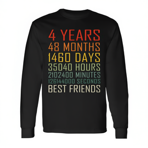 Camiseta de manga larga con diseño vintage para el aniversario de 4 años de Best Friends - Product Image 2