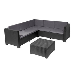 Set di Mobili da Giardino Asis in Rattan PE Moderno, Design Durevole in Polipropilene di Alta Qualità, Set Divano da Esterno - Product Image 2