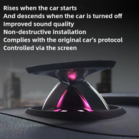 Speaker lampu LED cahaya Ambient, dengan Tweeter pengangkat dan klakson tiga kali lipat untuk Audi A4 A5 kondisi baru