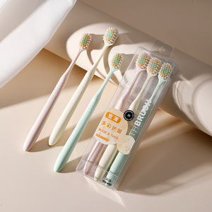 MIX PRO Toothbrush Wide Thin Head Soft Bristles Adult Manual Cleaning 3 Pack - Product Image 2