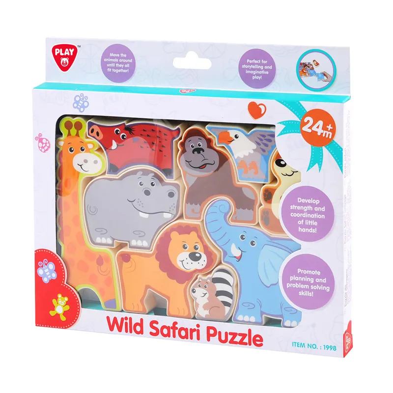 Playgo Classic Speelgoed Puzzel Hot Cartoon Dier Creatieve Puzzels Kinderen Intelligentie