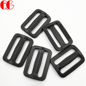 Fibbia Scorrevole in Plastica Nera per Cinture, Zaini <span class=keywords><strong>e</strong></span> <span class=keywords><strong>Borse</strong></span>, Regolatore a Tripla Sponda per Cinghie, Bottone Scorrevole in Plastica Nera - Product Image 4