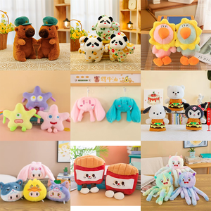 Juguetes de peluche de dinosaurio suave y adorable de 7 y 8 pulgadas, venta al por mayor de fábrica, juguetes de dibujos animados de anime para niños, animales de peluche para máquina de garras - Product Image 3