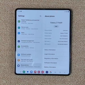 Samsung <span class=keywords><strong>Z</strong></span> <span class=keywords><strong>Fold</strong></span> <span class=keywords><strong>4</strong></span> 5G ปลดล็อคทั่วโลก มือสอง สภาพ 99% จอ AMOLED 7.6 นิ้ว/4400mAh กล้อง 50MP NFC ความจุ <span class=keywords><strong>256GB</strong></span> 512GB 1TB - Product Image 2