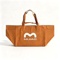Sac fourre-tout en toile de coton biologique durable et recyclable avec logo personnalisé, grande capacité, ouverture supérieure, poche intérieure, design réutilisable