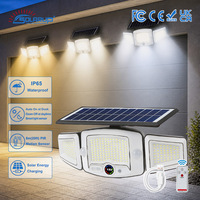 Lámpara Solar LED para Jardín, Luces Solares para Exteriores, Ahorro de Energía, Impermeables IP65, Control por Sensor de Movimiento y Luz, Iluminación de Paisaje