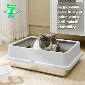 DSDT Professioneller Haustierbedarf Umfassende Anpassung 40L-60L Kapazität Umweltfreundliche Geruchskontrolle Anti-Spritz Katzentoilette - Product Image 5