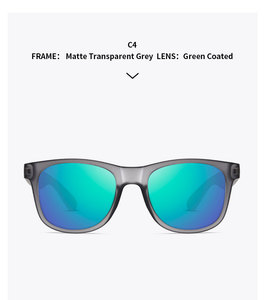 Logo personalizzato moda <span class=keywords><strong>polarizzazione</strong></span> Uv400 quadrato di lusso quadrato nero occhiali da sole firmati per gli uomini e le donne - Product Image 5