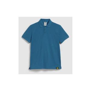 DIADORA UTILITY - 702.177955-60089/L Polo manches courtes bleu céleste en coton bio piqué - Product Image 1