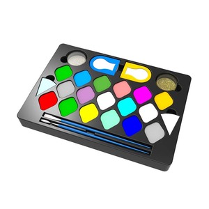 Super March-pintura facial ecológica personalizada para halloween para niños, pintura facial de <span class=keywords><strong>maquillaje</strong></span> a base de agua <span class=keywords><strong>militar</strong></span> que brilla en la oscuridad - Product Image 6