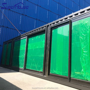 منزل حاوية مخصص مستعمل أمامي دفيئة ألومنيوم نافذة حماية - Product Image 5