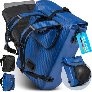 Bolsa de <span class=keywords><strong>bicicleta</strong></span> 3 en 1 para alforja con mochila impermeable 25L bolsa de Alforja reflectante con red de <span class=keywords><strong>casco</strong></span> resistente al desgarro - Product Image 6