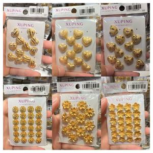 أقراط نسائية مرصعة بالجملة على طراز دبي بتصميم كلاسيكي عتيق 24k على الموضة الصينية - Product Image 1