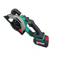 Mini scie circulaire sans fil OEM ODM 21V 6800 tr/min 150 mm Outil de coupe du bois pour la menuiserie Profondeur de coupe 55 mm Biseau à 45 degrés