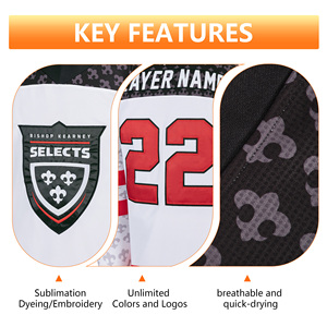 <span class=keywords><strong>Maillot</strong></span> de <span class=keywords><strong>hockey</strong></span> <span class=keywords><strong>sur</strong></span> <span class=keywords><strong>glace</strong></span> personnalisé en twill pour équipe, sublimation OEM, entraînement - Product Image 2