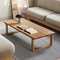 Table de salle à manger rectangulaire en bois massif de style moderne ensemble combiné de chaises de table basse de salon pour la cuisine à usage domestique