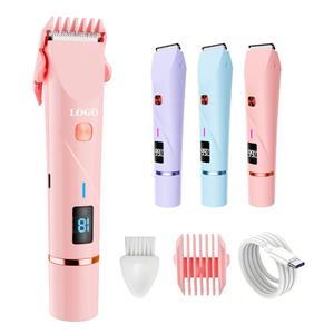 เครื่องโกนขนสำหรับผู้หญิง 0728 แบบ 2-in-1 สำหรับโกนขนขา รักแร้ ใบหน้า ขนบริเวณจุดซ่อนเร้น ชาร์จไฟได้ ใช้ตัดแต่งขนตามร่างกาย - Product Image 4