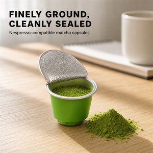Capsules de matcha de qualité cérémonielle authentiques compatibles avec les machines Nespresso originales, capsules de thé vert saines, vente en gros - Product Image 2