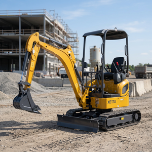 Excavadora Compacta de Orugas Hidráulica Mini XE17U de 1.7 Toneladas con Giro de Cola Cero y Estructura Telescópica, Directo de Fábrica - Product Image 1