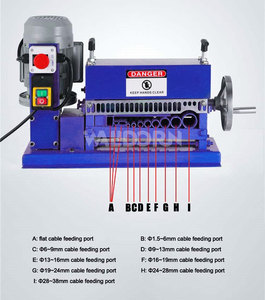 Nouvelle conception de machine à dénuder les câbles électriques, dénudeur de fils automatique de haute qualité, équipement de dénudage de fils Walldorn WD-038 27m/minute - Product Image 5