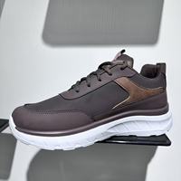 Zapatillas Deportivas Negras de Malla para Hombre, de Alta Calidad, Ligeras, Suaves, con Cordones, Cómodas, Transpirables, Antiolor, Antideslizantes para Caminar