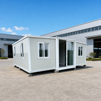 Maison préfabriquée mobile prête à l'emploi de 20 pieds, maison modulaire préfabriquée en kit, hôtel préfabriqué, villa préfabriquée, mini-maison sur roues