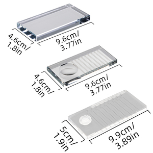 Trang Điểm Pha Lê PVC Màu Đen Trong Suốt Gasket Ngọc Đá Hình Chữ Nhật Quảng Trường Keo Khay Mắt Pallet Lông Mi Pad Lash Chủ Mở Rộng - Product Image 5