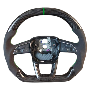 Volante de Fibra de Carbono para <span class=keywords><strong>Audi</strong></span> <span class=keywords><strong>A3</strong></span> 8P, <span class=keywords><strong>Audi</strong></span> A4 B7, <span class=keywords><strong>Audi</strong></span> A6 C6, A5, A7 B9 2015 2016 2017 2018 2019 2020 2021 2022 <span class=keywords><strong>2023</strong></span> 2024 2025 - Product Image 1