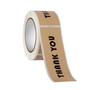 Custom Self-Adhesive Waterproof Clear Logo Printed Gold Foil Stamping Label <b>Sticker</b> <b>Roll</b> For Envelope Gift Package Sealed - Product Image 2