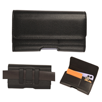 Pochette de téléphone portable en cuir PU, porte-monnaie, porte-clés, porte-cartes de crédit, sacoche de ceinture, pochette de voyage, sacs pour téléphone portable en cuir OEM classique