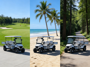 Voiturette de golf électrique 4 places 2026, scooter de mobilité motorisé à batterie lithium 4 roues, mini-golf pour sentiers non publics - Product Image 4