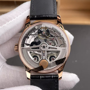 New Trend Custom Edition 7 Day Power Automatic Sapphire <b>Rose</b> Gold Case White Dial Black Leather Mens <b>Top</b> Luxury Mechanical Watch - Product Image 3
