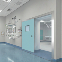 Porte coulissante automatique haute performance pour les cliniques hospitalières utilisées pour les portes de salle d'opération