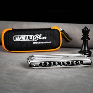Armónica diatónica profesional EAST TOP MAXWELL ST Blues Harmonic de 10 orificios para músico - Product Image 4