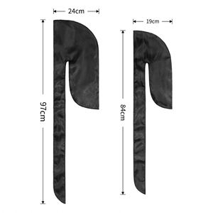 Custom Double 2 Layer Silky Durag Satin Dorag Long Tail Durags Head <b>Wrap</b> Headwear for Hair Protection Style Promotion Gift - Product Image 2