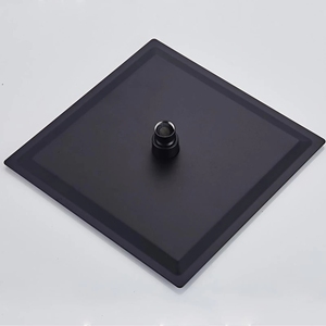 Cabezal de Ducha Cuadrado Negro Mate de 8, 10 y 12 Pulgadas, Cabezal de Ducha Ultrafino con Brazo de Ducha para Hoteles y Proyectos, Venta al por Mayor - Product Image 4