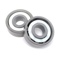 708C Cincin Keramik Si3n4 Penuh dengan Sangkar PTFE 8*22*7mm Bantalan Bola Keramik Hibrida Kontak Sudut 708