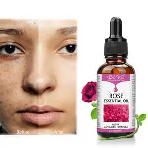 China Suppliers Custom Logo Face Body Massage Rose Petal Extract Oil Serum Natural Bulgaria Rose Fragrance Oil