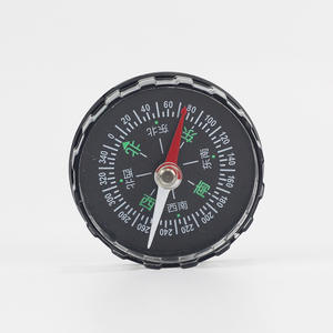 Brújula de plástico de alta precisión de 45 mm con borde dentado para acampar al aire libre y supervivencia, diseño portátil a prueba de golpes - Product Image 1