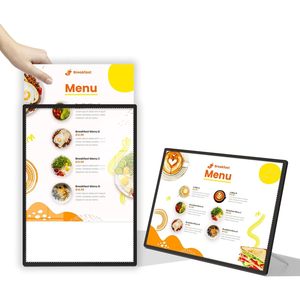 Panneau LED de bureau A3, boîte lumineuse publicitaire, support d'affichage vertical, luminosité réglable, illustration, panneau ultra-fin, personnalisable - Product Image 1