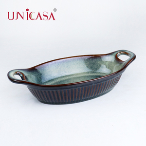 Ensemble de 8 ustensiles de cuisson en céramique grès plateau de cuisson ovale casserole ronde <span class=keywords><strong>avec</strong></span> <span class=keywords><strong>couvercle</strong></span> soupe <span class=keywords><strong>ramequin</strong></span> ust - Product Image 6